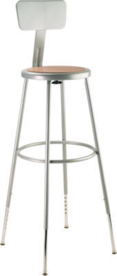 STOOL,31-39IN BACK GY,WDG